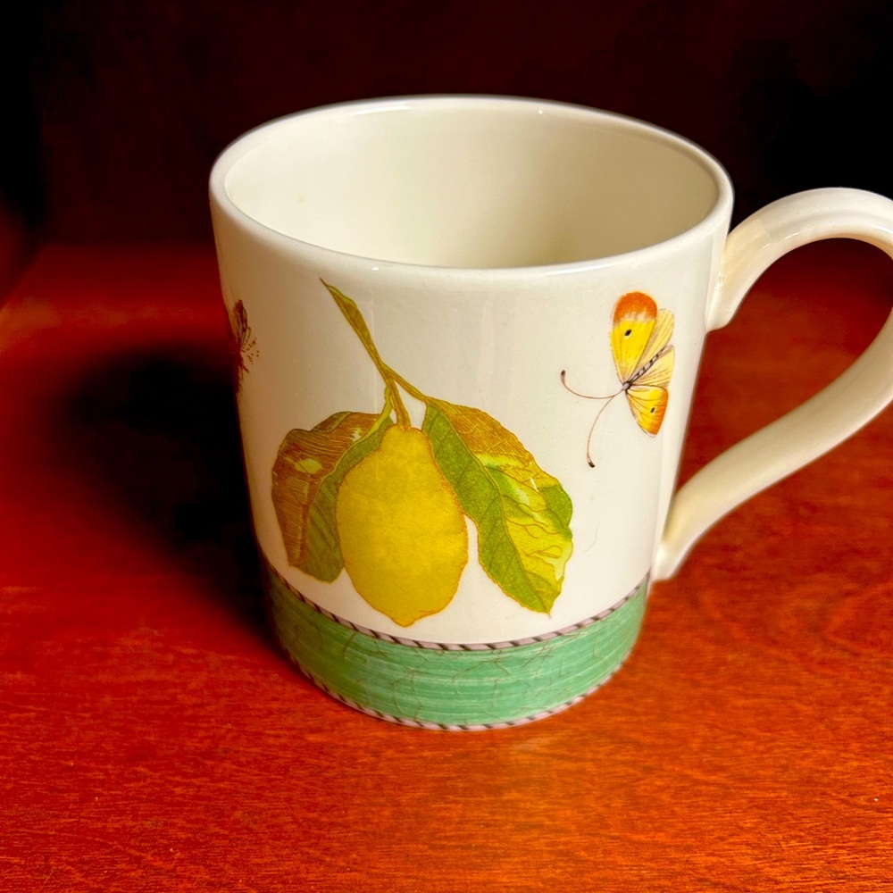 Wedgwood Sarah's Garden Queen's Ware 1997 Shimmering Port Wine Jelly Mug